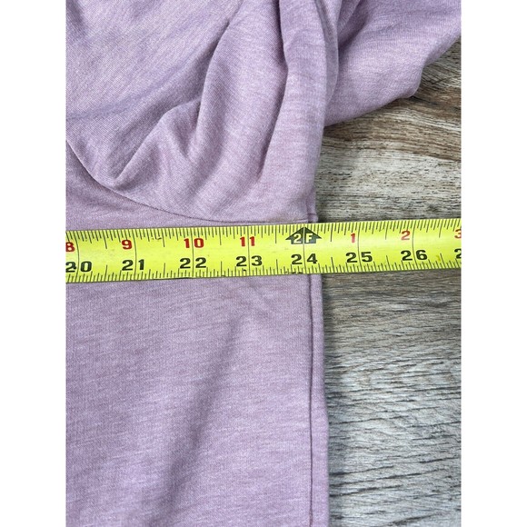 Carole Hochman French Terry Cowl Neck Tunic Mauve Large - Picture 6 of 8